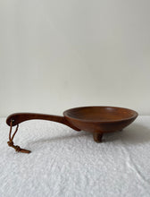 Load image into Gallery viewer, Footed Wooden Bowl with Handle