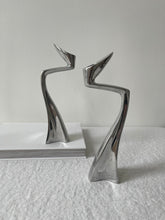 Load image into Gallery viewer, Art Deco Chrome Candle Holders