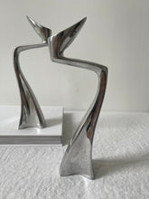 Load image into Gallery viewer, Art Deco Chrome Candle Holders
