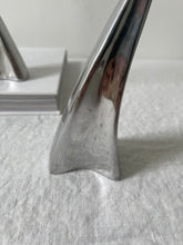 Load image into Gallery viewer, Art Deco Chrome Candle Holders