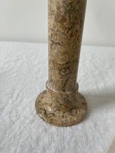 Load image into Gallery viewer, Carved Stone Pillar Candle Holders