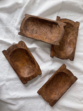 Load image into Gallery viewer, Hand Carved Primitive Wood Bowl