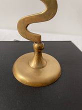 Load image into Gallery viewer, Brass Squiggle Candle Holder