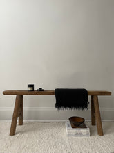 Load image into Gallery viewer, Vintage Elm Wood Bench