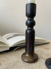 Load image into Gallery viewer, Hand Forged Wrought Iron Candle Holders