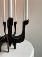 Load image into Gallery viewer, Black Metal Candelabra