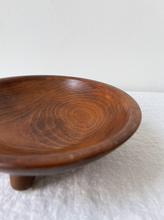 Load image into Gallery viewer, Footed Wooden Bowl with Handle