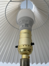 Load image into Gallery viewer, Marble Table Lamp with Pleated Shade