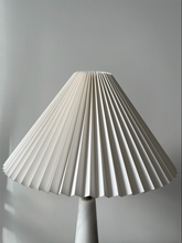 Load image into Gallery viewer, Marble Table Lamp with Pleated Shade