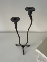 Load image into Gallery viewer, Wavy Bronze Candelabra