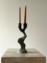 Load image into Gallery viewer, Brutalist Patina Candle Holder
