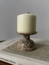 Load image into Gallery viewer, Carved Stone Candle Holder
