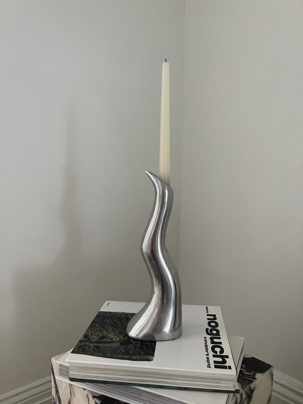 Art Deco Squiggle Candle Holder