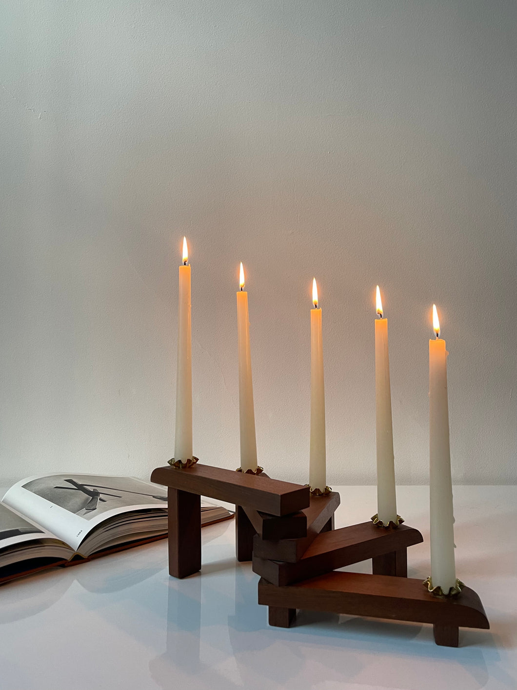 Danish MCM Five Arm Candelabra