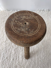 Load image into Gallery viewer, 1800s Small Primitive Wooden Stool

