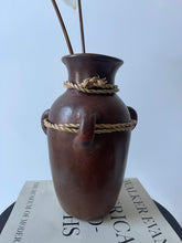 Load image into Gallery viewer, Clay Vessel with Rope Detail
