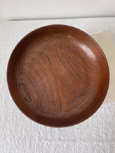 Load image into Gallery viewer, MCM Wood Pedestal bowl
