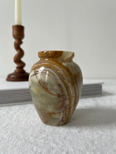Load image into Gallery viewer, Green and Brown Marble Vase
