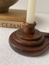 Load image into Gallery viewer, Handcrafted Wood Candle Holder
