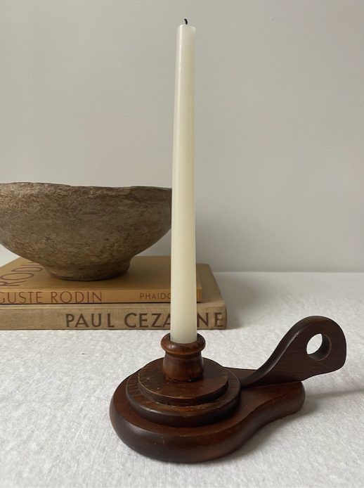Handcrafted Wood Candle Holder